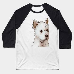 Puppy Westie Baseball T-Shirt